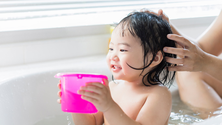 人にも無害なので赤ちゃんやお子様のご入浴にも安心・安全で、清潔な環境を保つことができます。