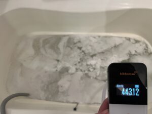 風呂釜洗浄（作業前計測）